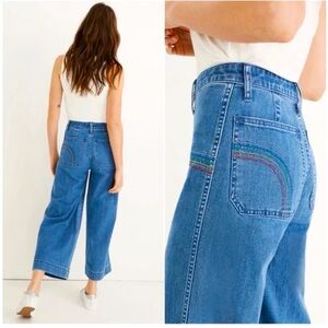 Madewell Emmett Rainbow stitch crop jeans SZ 29